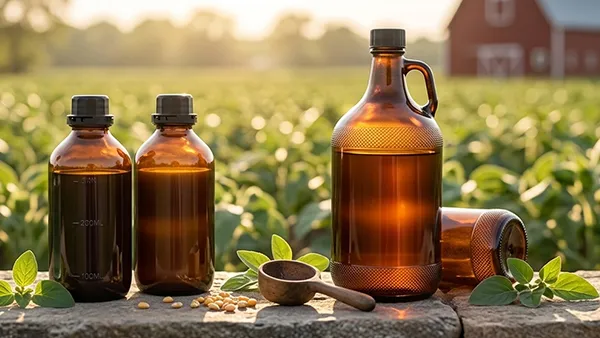 عبوات زجاجية للمواد الكيميائية المختلفة