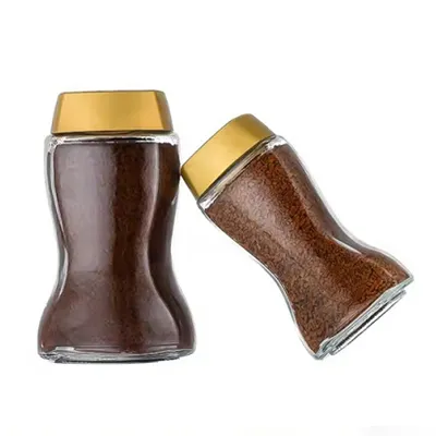 عبوات قهوة زجاجية