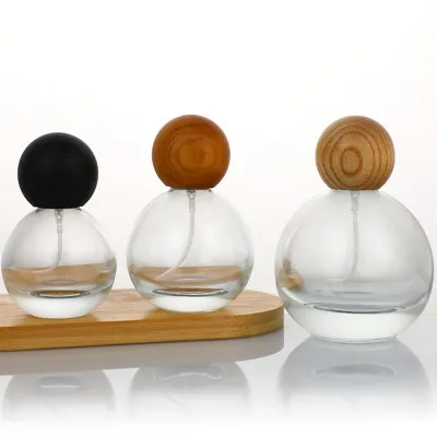 زجاجات عطور زجاجية كروية (30 مل / 50 مل / 100 مل)