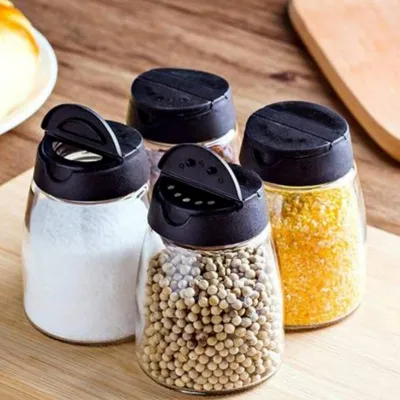 برطمانات بهارات وملاحات زجاج